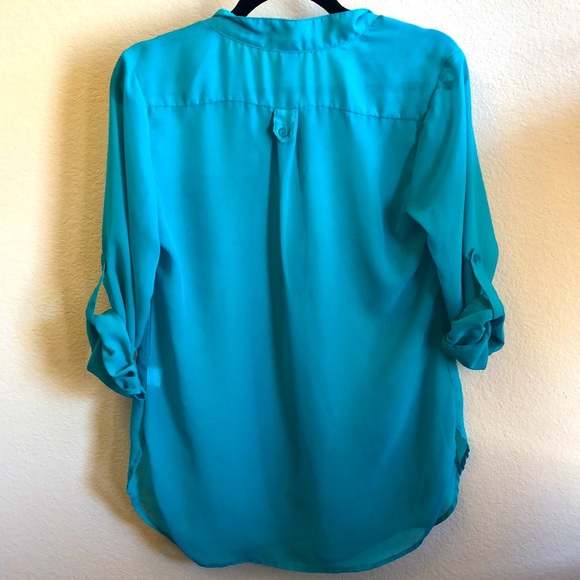 Turquoise sheer top from Windsor - Picture 2 of 2